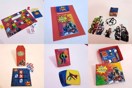 ARQUIVO apliques SILHOUETTE kit diversão VINGADORES