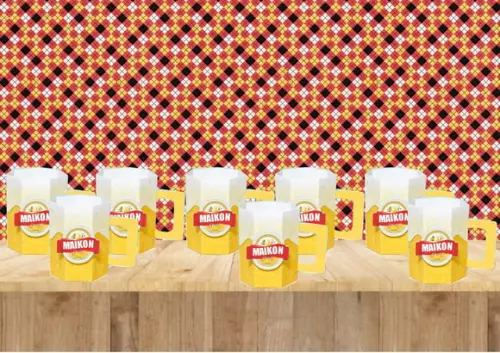 Arquivo Caixa Caneca de Chopp em pdf Corte Manual