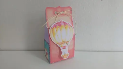 Arquivo Caixa Silhouette Balão Menina