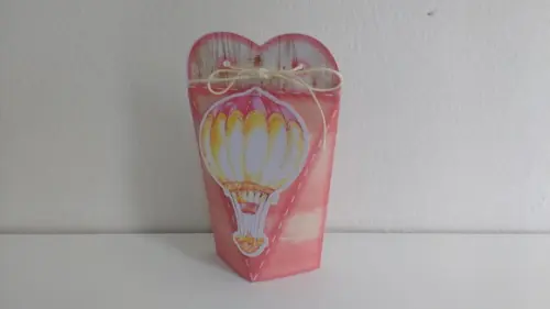 Arquivo Caixa Silhouette Balão Menina