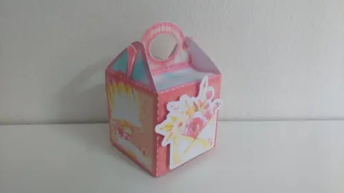 Arquivo Caixa Silhouette Balão Menina