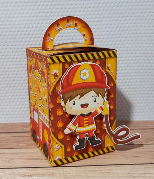 ARQUIVO CAIXA SILHOUETTE BOMBEIROS LUXO