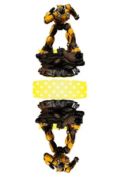 Arquivo Caixa Silhouette Bumblebee Centro de Mesa