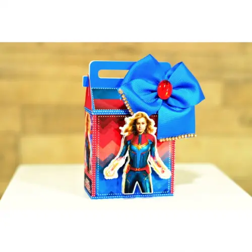 Arquivo Caixa Silhouette Capitã Marvel Luxo