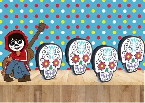 Arquivo Caixa Silhouette Caveira Mexicana