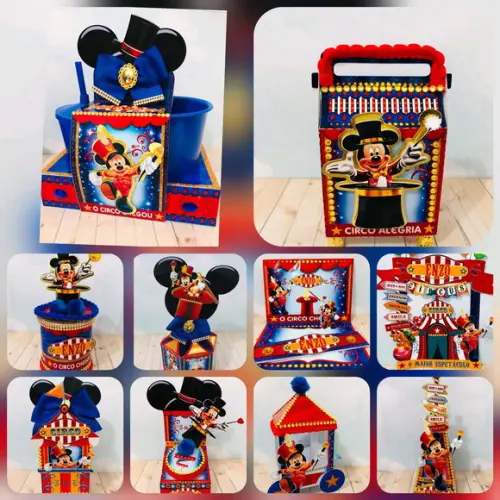 Arquivo Caixa Silhouette Circo do Mickey