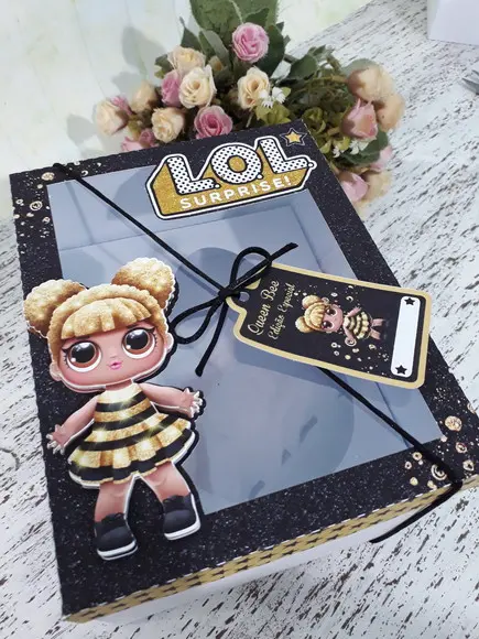 ARQUIVO CAIXA SILHOUETTE CONFEITEIRO MIRIM LOL BEE
