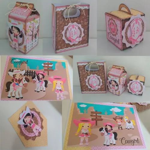 Arquivo Caixa Silhouette Cowgirl Luxo