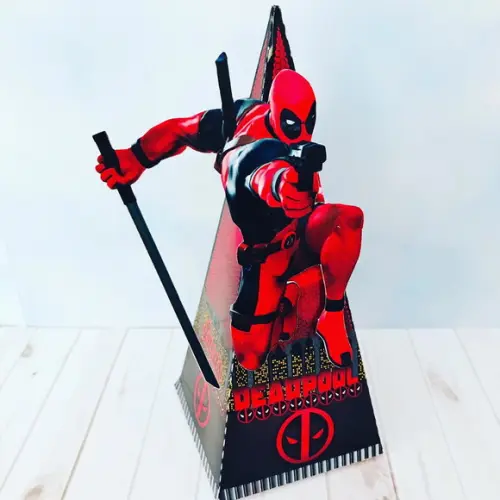 Arquivo Caixa Silhouette Dead Pool Luxo