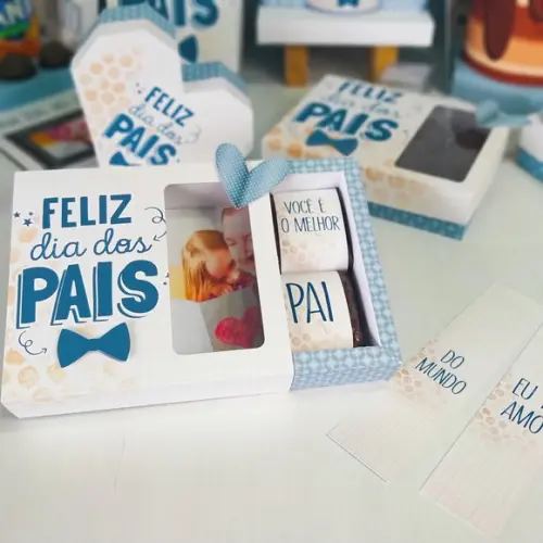 Arquivo Caixa Silhouette Dia dos Pais Festa em Casa
