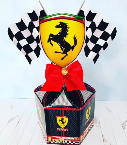 Arquivo Caixa Silhouette Ferrari Luxo
