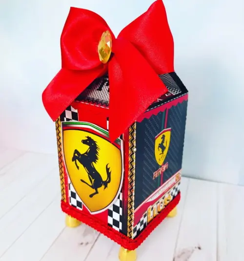 Arquivo Caixa Silhouette Ferrari Luxo