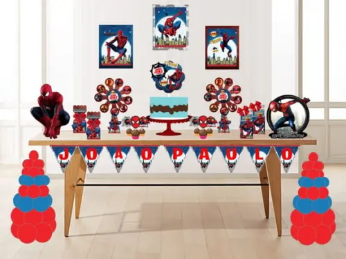 Arquivo Caixa Silhouette Festa em Casa Homem Aranha