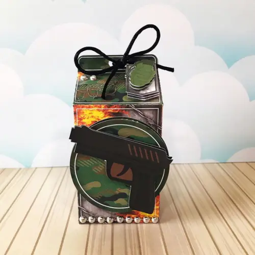 Arquivo Caixa Silhouette Free Fire Luxo