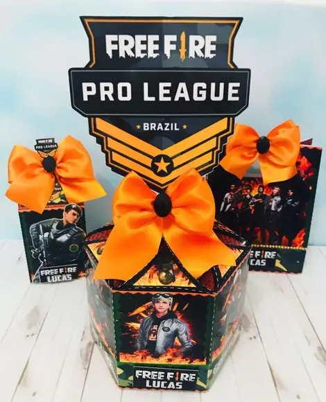 Arquivo Caixa Silhouette Free Fire Luxo