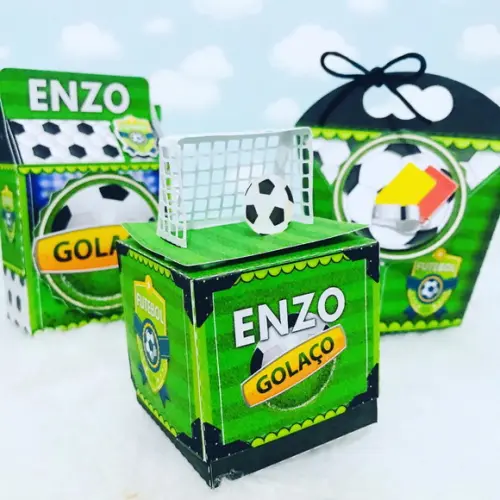 Arquivo Caixa Silhouette Futebol Luxo