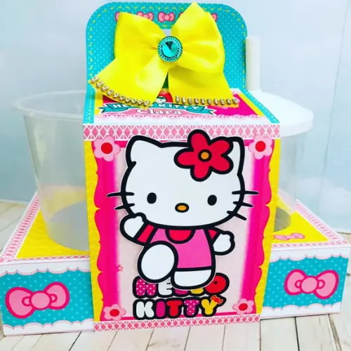 Arquivo Caixa Silhouette Hello Kitty Luxo