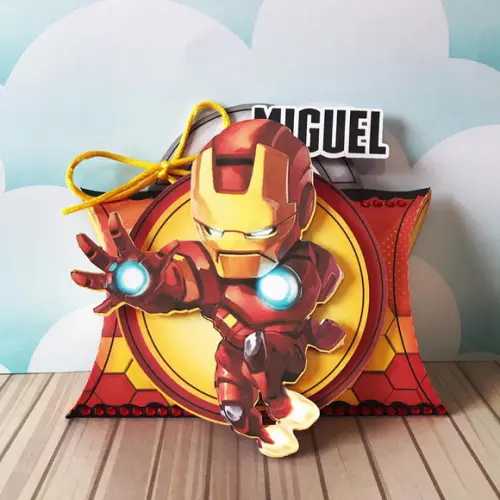 Arquivo Caixa Silhouette Homem de Ferro Luxo