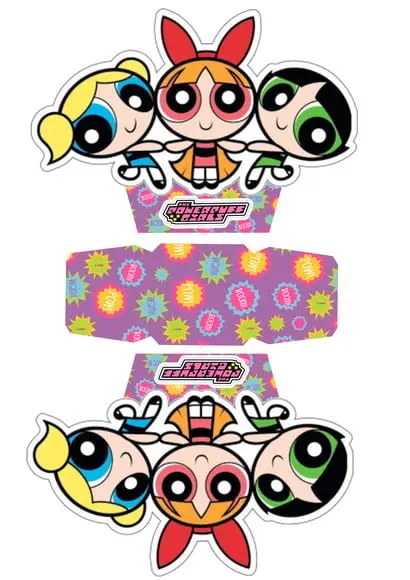 ARQUIVO CAIXA SILHOUETTE MENINAS SUPER PODEROSAS