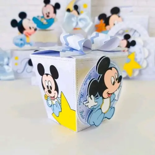Arquivo Caixa Silhouette Mickey Baby Luxo