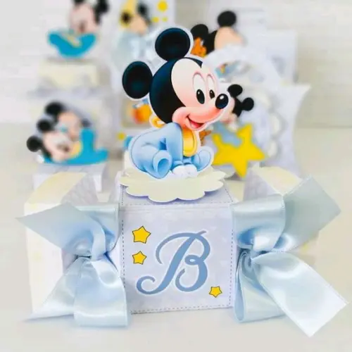 Arquivo Caixa Silhouette Mickey Baby Luxo