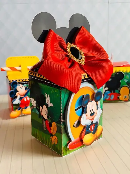 Arquivo Caixa Silhouette Mickey Luxo