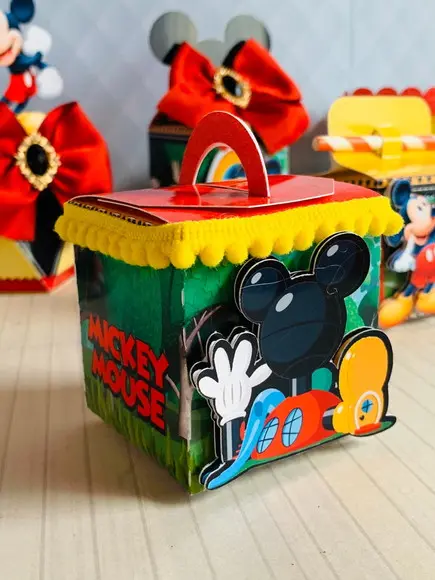 Arquivo Caixa Silhouette Mickey Luxo
