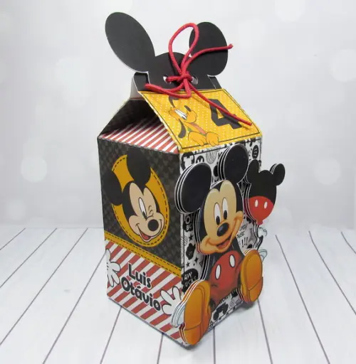 Arquivo Caixa Silhouette Mickey Luxo