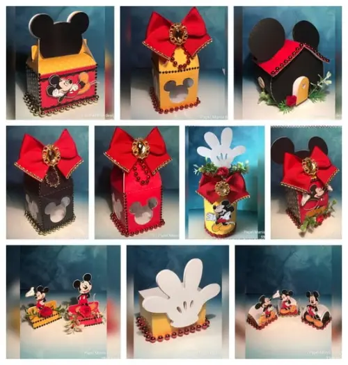 ARQUIVO CAIXA SILHOUETTE MICKEY LUXO
