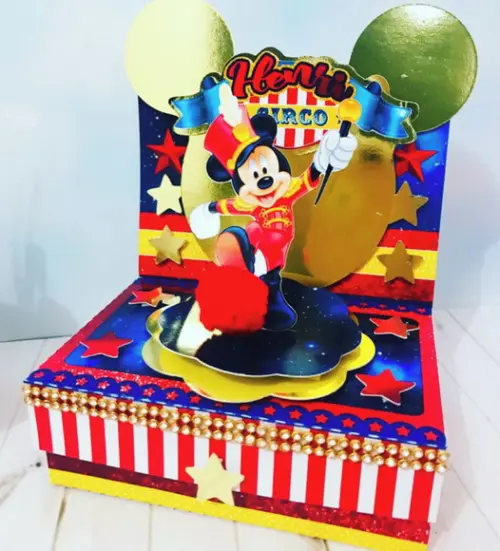 Arquivo Caixa Silhouette Mickey Só Um Bolinho Luxo