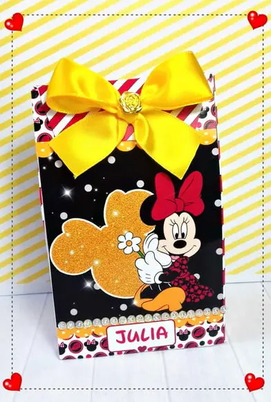 Arquivo Caixa Silhouette Minnie Luxo