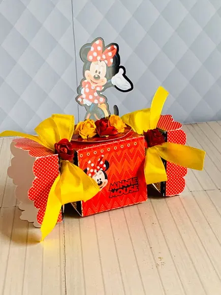 Arquivo Caixa Silhouette Minnie Luxo