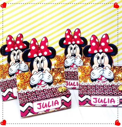 Arquivo Caixa Silhouette Minnie Luxo