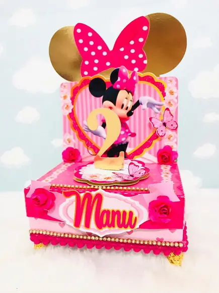 Arquivo Caixa Silhouette Minnie Luxo