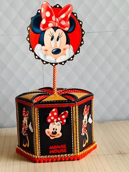 Arquivo Caixa Silhouette Minnie Luxo
