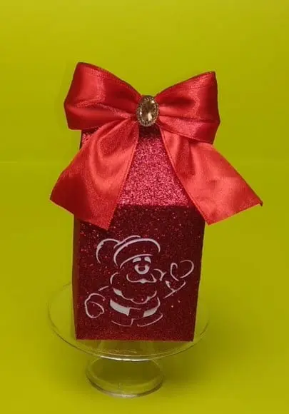 ARQUIVO CAIXA SILHOUETTE PAPAI NOEL LUXO