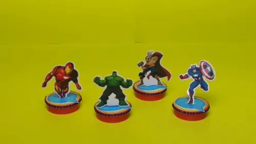 Arquivo Caixa Silhouette Super Herois Superluxo