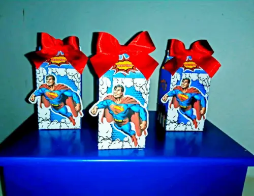 Arquivo Caixa Silhouette Super Homem Festa em Casa Luxo