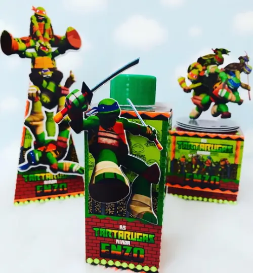 Arquivo Caixa Silhouette Tartarugas Ninjas