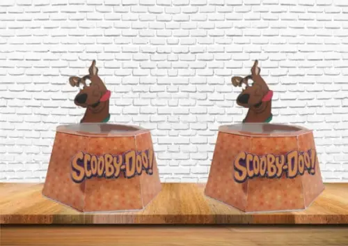 ARQUIVO CAIXA SILHOUETTE tigela de ração SCOOBY DOOH LUXO