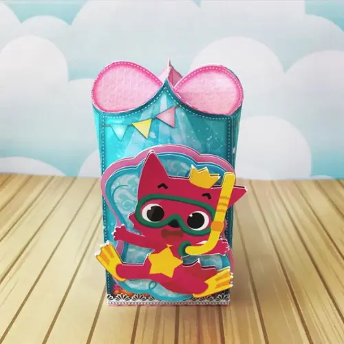 Arquivo Caixa Silhouette Tubarão Bebe Menina Luxo