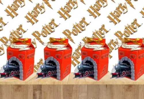 Arquivo Caixa Silhouette Tunel de Trem Harry Potter