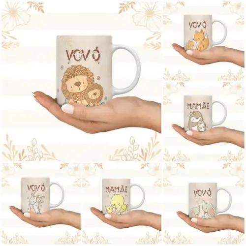 Arquivo Combo Arte para Sublimação Canecas Mães/avós