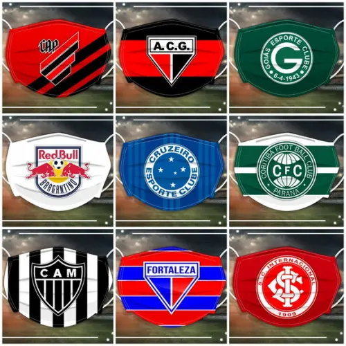 Arquivo Combo Arte para Sublimação Máscaras Super Futebol