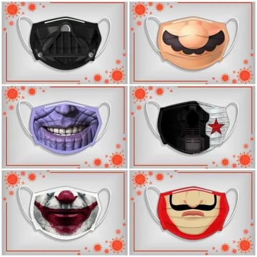 Arquivo Combo Arte para Sublimação Máscaras Super Herois