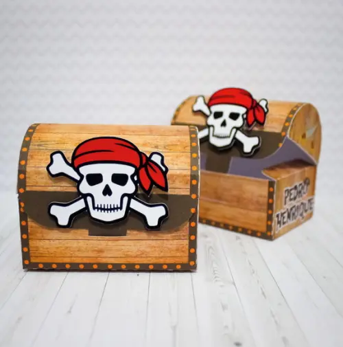 Arquivo Corte Digital Caixa Bau Pirata