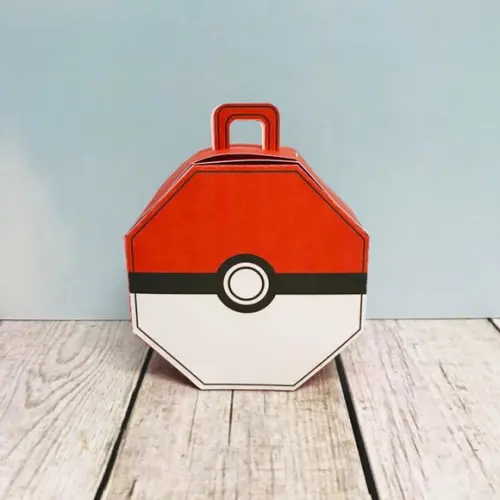 Arquivo Corte Digital Caixa Octogonal Pokebola