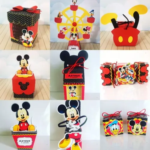 Arquivo Corte Digital Caixa Mickey Luxo