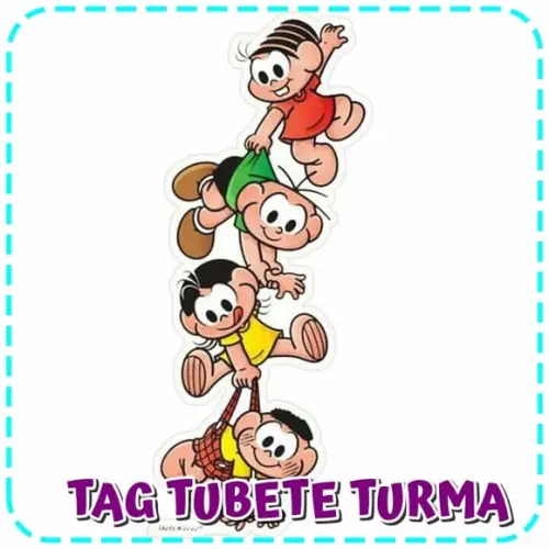 Arquivo Corte Digital Caixa Tag Tubete Turma