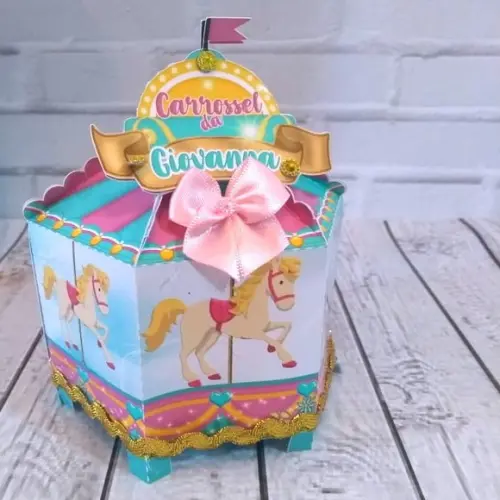 Arquivo Corte Digital Festa Carrossel Luxo- 2018